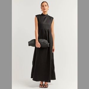 Dissh Doris Black Linen Dress